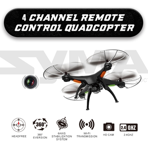 オリジナルSYMAX5SWRCドローン4CHリモートコントロールヘリコプター (WiFiカメラ付き) リアルタイムFPV送信クワッドコプタードローン初心者