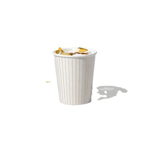 Striped Coffee Cups 16 OZ Classic Bold Stripe Design Leak Proof Perfect for Elegant Caf&eacute;<strong>s</strong> and Modern Takeaway - Product Image 1
