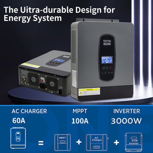MPPT充电器控制器家用和商用24V 240V 3000W 100A 3kW最大DC光伏输入混合太阳能逆变器 - Product Image 5