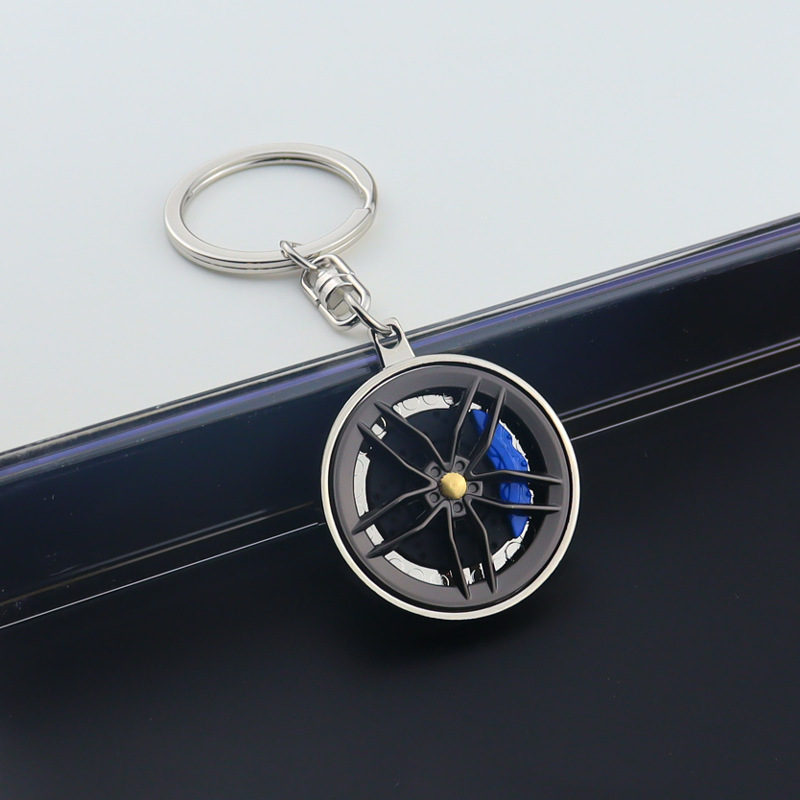 Plato giratorio con calibre azul.