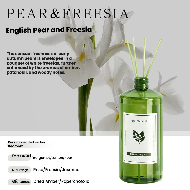 English pears & freesias (filling the room with fragrance)