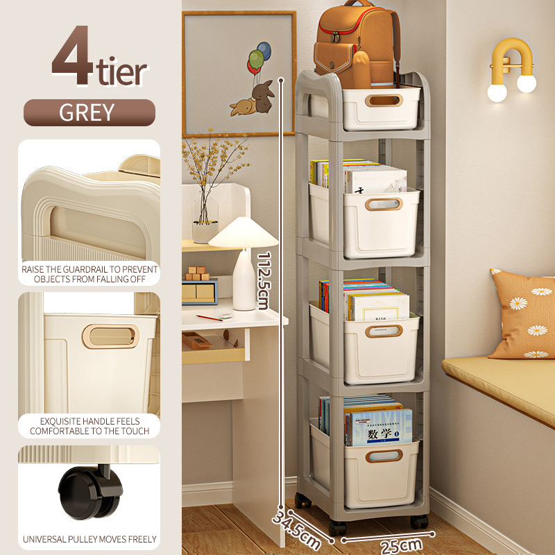 4-layer gray trolley