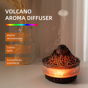 Waterscape desen taş 7 renk gece lambası 260 tankı denizanası buharlı nemlendirici alev Magma çatlak volkanik Aroma YAYICI - Product Image 1