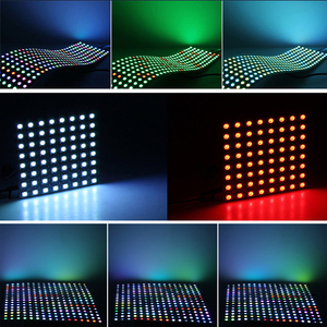 WS2812 8x32 16x16 LED Matrix Panel Light WS2812B Digital flessibile individualmente indirizzabile LED Smart RGB Module 5V Pixel Screen - Product Image 5