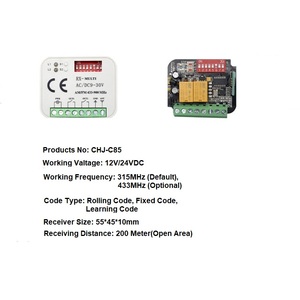รีโมตควบคุมระยะไกล280-868MHz RX รีโมทประตูโรงรถเครื่องส่งสัญญาณ1ช่อง - Product Image 4