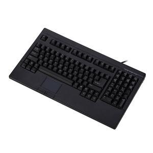 家庭用デスクトップキーボード用のタッチパッドとマウスボタンを備えた大型標準有線キーボード - Product Image 2