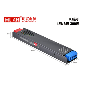 Fuente de alimentación conmutada LED de salida única DC 12V 24V 60W-400W Rango de arranque lento 50/60Hz Frecuencia 2A/3A/5A Corriente Tipo de riel Din - Product Image 6