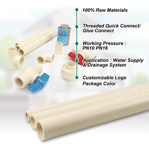 IFAN Factory ASTM2846 PVC Plumbing Tools <strong>Water</strong> Materials CPVC Pipes 3/4'' CPVC Pipe Connector Cream Color CPVC Pipe Fittings - Product Image 2