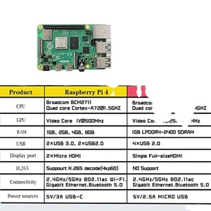 Heißer Verkauf Himbeer pi 4 4GB Modell 8GB 3b Pico Kit Null W Himbeer Pi 3 Modell B Null Computer 8GB Himbeer Pi 4