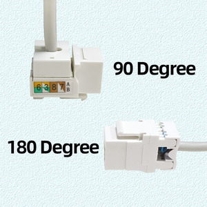 6类8P8C RJ45 90 180度UTP梯形插孔网络模块rj45 6类梯形插孔 - Product Image 6