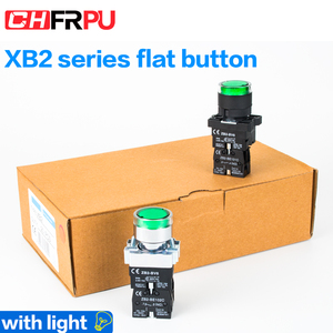 XB2 22mm anlık düğme anahtarı güç kaynağı ile LED ışık Start-Stop kendini sıfırlama yuvarlak düz kafa Symbal anahtarı - Product Image 6