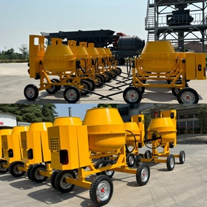 Portable 350L 400L 500L 4wheel Movable Gasoline diesel <strong>Concrete</strong> Cement <strong>Mixer</strong>