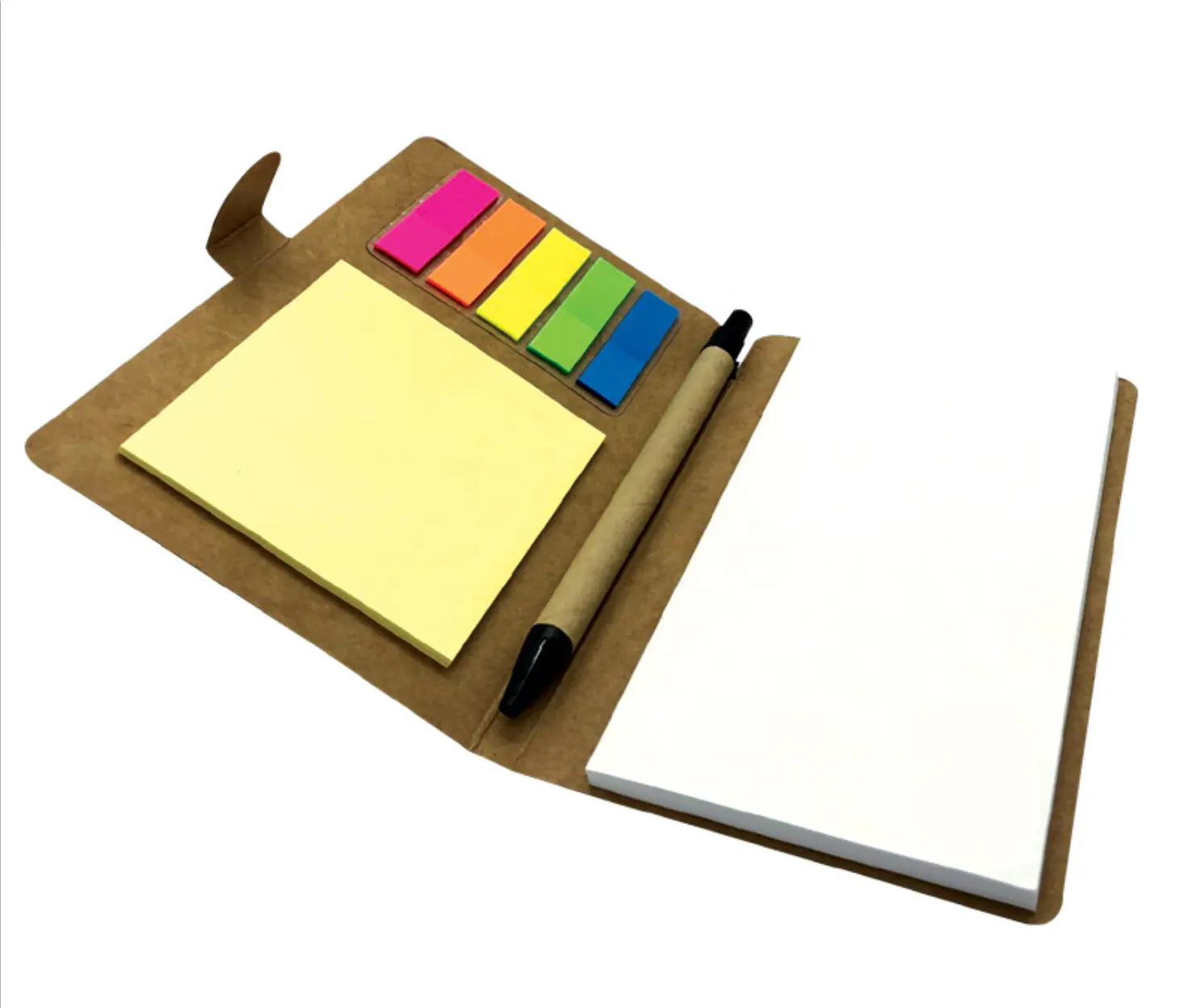 2021 new Custom design logo notepad stampa memo pad promozionali sticky note notepad con la penna