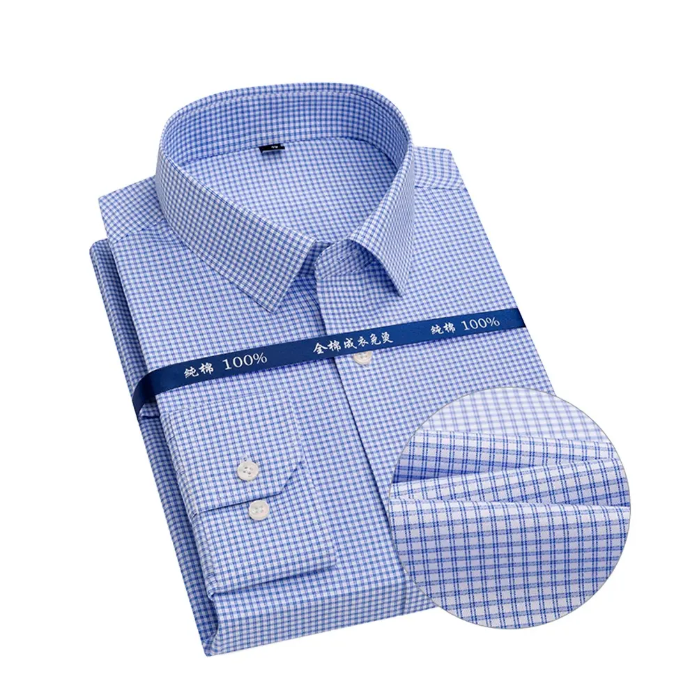 Camisa comprida masculina rts 100% algodão, camiseta masculina pequena sem rugas e com manga longa