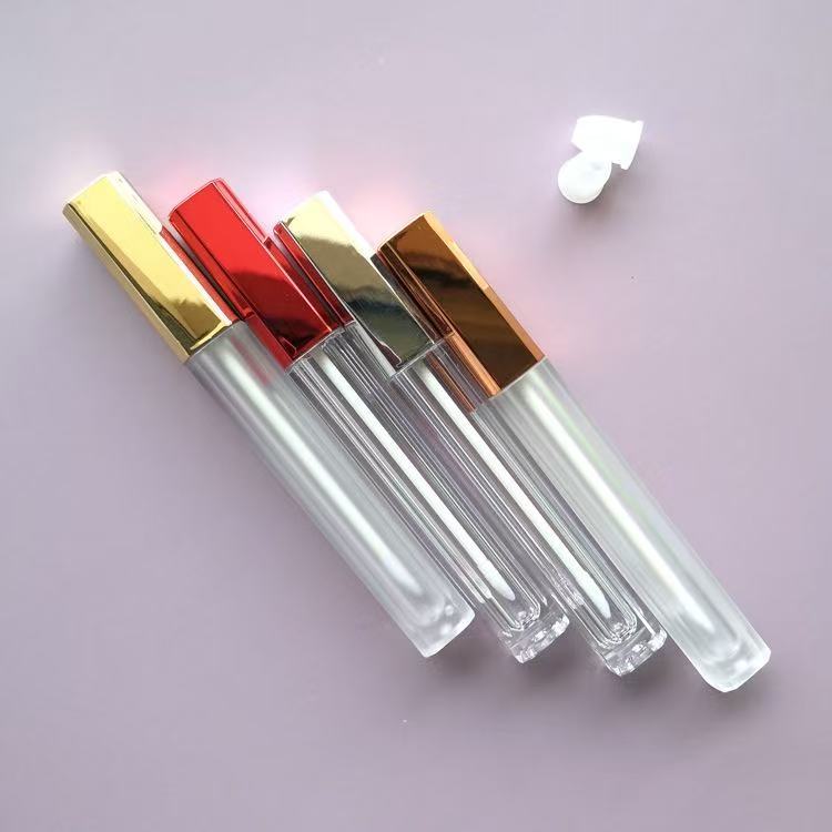 Red transparent bottle