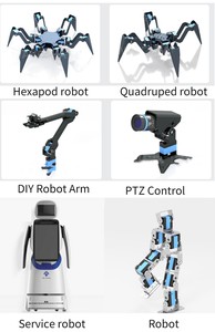 Kit di montaggio con artiglio a morsetto robotico meccanico a 6 DOF Arm con Servo corno da 25kg con coppia di stallo in alluminio Robot da lavoro