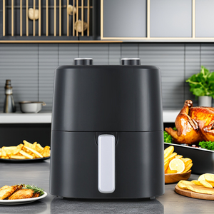 Ousheng Brand 3.5L Oil Free Electric air Fryer with BBQ Grill Metal <strong>Timer</strong> <strong>and</strong> <strong>Temperature</strong> Adjustable Switch Smart Cooker - Product Image 1