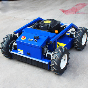 Miễn phí vận chuyển 7.5HP điện-bắt đầu điều khiển từ xa cỏ cắt mini RC Robot Máy cắt cỏ với tuyết cày - Product Image 2