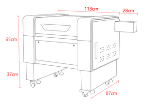 4060 co2 מכונת glowforge פרו נמוך עלות תחביב לייזר חותך 40w 50w 60w 80w 100w CNC לייזר חריטת מכונת עבור עסקים קטנים