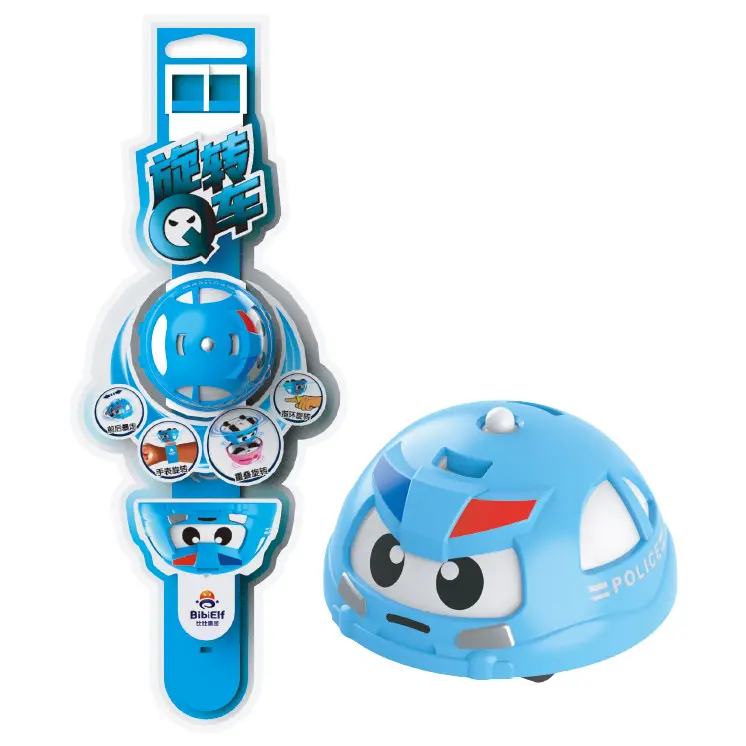 Jam Tangan Gyro Mini Anak-anak, Mainan Jam Tangan Putar, Cincin Mobil Geser Putar, Set Mainan Gyro Perang