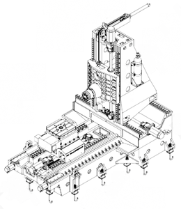 Centro De Usinagem Precision Horizontal Milling Metal Machining <strong>Center</strong> with 4th Axis Cnc Rotary Table Horizontal Machine Centre - Product Image 2
