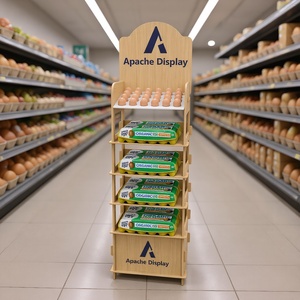Apache tùy chỉnh sàn gỗ trứng hiển thị đứng bán hàng sàn hiển thị giá cho siêu thị - Product Image 4