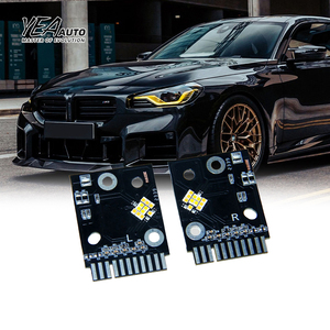 デイタイムランニングライトdrlモジュールBMW 2シリーズM2G42 G87 M240i2020-2023ランニングライト用イエローDRLマルチカラーLEDライト - Product Image 1