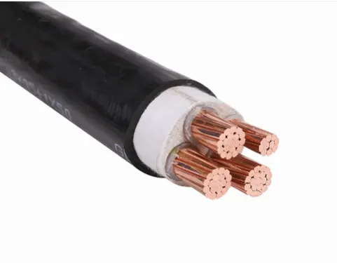 YJV/YJV22 XLPE insulated 3 plus 1 core copper low voltage cable for power station applications