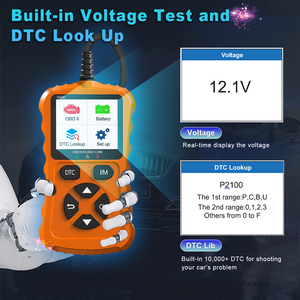 V600 OBD2 Scanner per auto OBDII EOBD può strumento diagnostico per tutti i 1996 + OBDII lettore di codici auto e chiaro analizzatore di codici motore (arancione) - Product Image 6