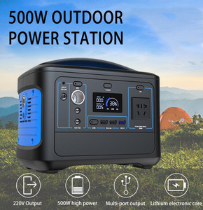 热销产品便携式500wh峰值1000瓦电站110V 220V应急电池备用汽车电源交流/DC/USB太阳能发电机” - Product Image 5