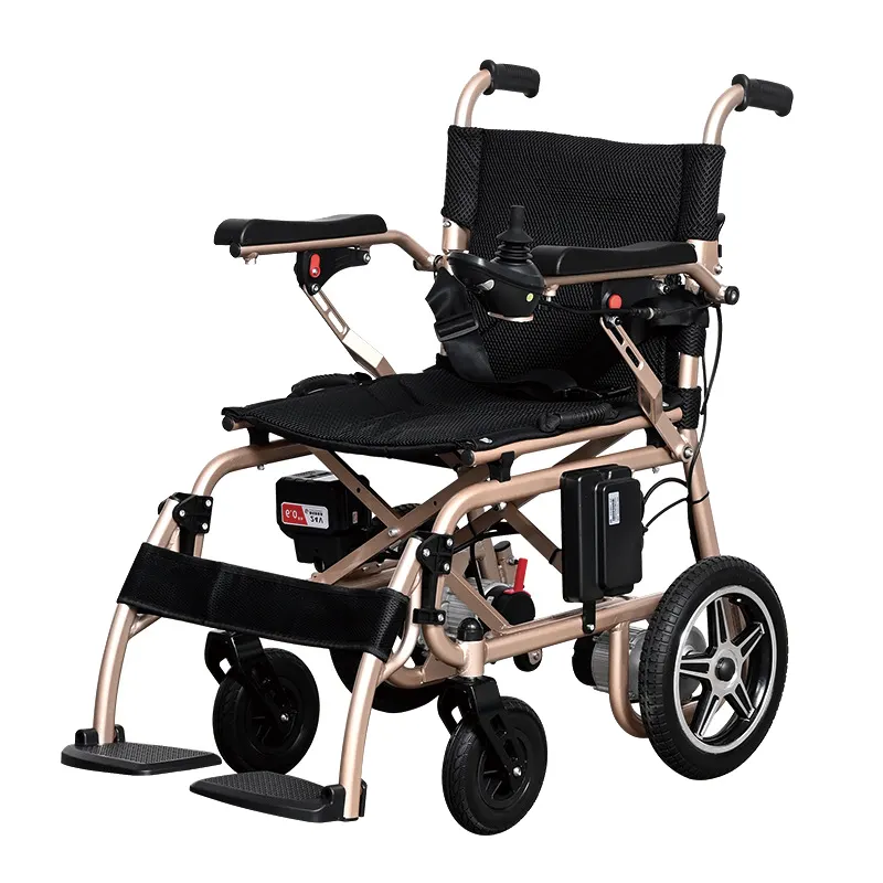 Atacado Cadeira De Rodas Elétrica Dobrável Cadeira De Rodas Motorizada Portátil 500W Powerful Motors Lightweight Wheelchair