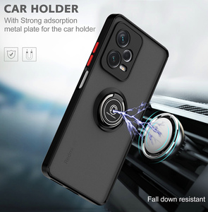 สำหรับ Xiaomi redmi 12 Pro + ป้องกันการตกเคส PC เกราะโทรศัพท์มือถือที่ยึดห่วงแม่เหล็กสำหรับยึดในรถ - Product Image 4