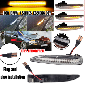 ไฟเลี้ยว LED ข้างรถยนต์1ชุด, ไฟแสดงสถานะแบบไดนามิก E65 E67 2001-2008 - Product Image 2