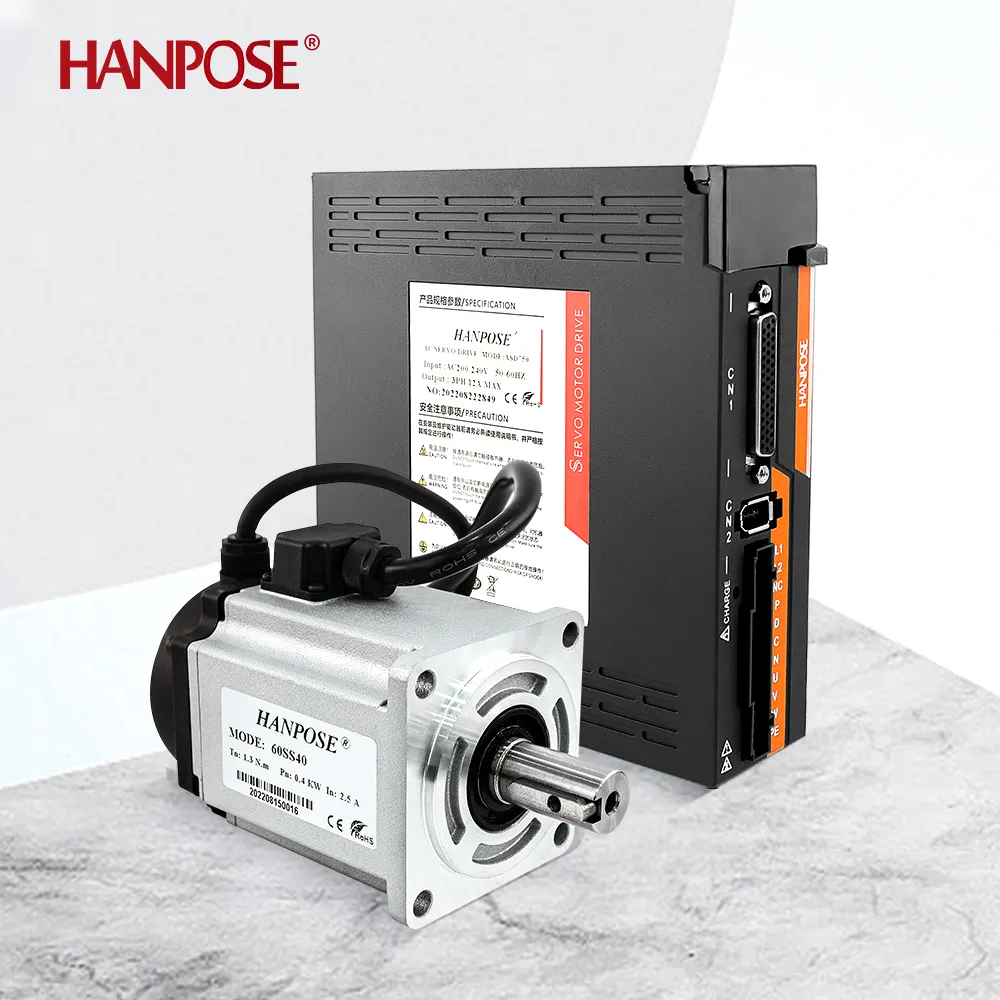 طقم 60 من hanspo 60 60 ss40 0.4kw ASD240 V 1.n. m 2.5A-دورة في الدقيقة معدات التشغيل الآلي