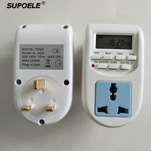 Tempo digitale Timer Interruttore Con Presa UK Settimanale Programmabile Elettronico Plug In Timer Interruttore Display LCD 220V 50Hz 10A 2300W - Product Image 1