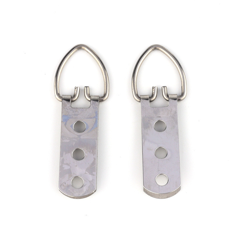 Large silver wire three-hole ring