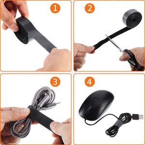 Nylon para almacenamiento de velcro, cintas de bucle de gancho, resistente, tamaño personalizado, autoadhesivo ecológico, calidad superior para organización duradera - Product Image 4