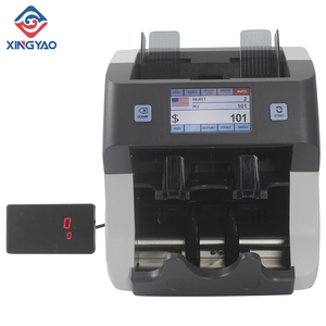 XD-450 Dual CIS High Accuracy Currency <strong>Counting</strong> <strong>Mixed</strong> <strong>Value</strong> Counter With Touch Screen TFT Display Denomination Counter Sorter - Product Image 1