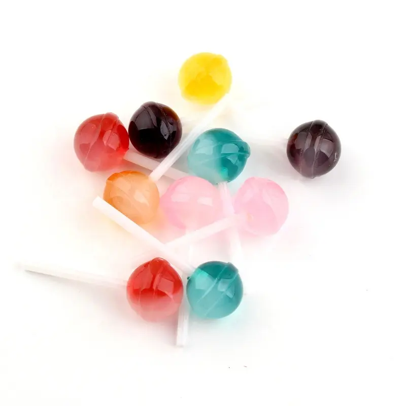 Populaire Slime Charms Clear Ronde Bal Lolly Sweet Candy Poppenhuis Ambachtelijke Benodigdheden voor DIY Hanger Earing Accessoires