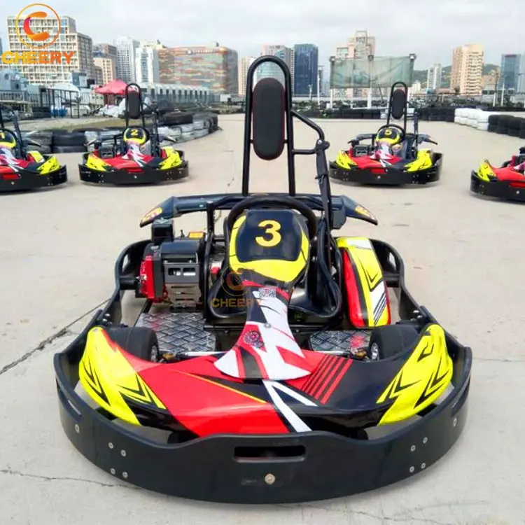 Équipement d'amusement extérieur intérieur de nouvelle génération voitures de karting adultes kart à essence avec un excellent moteur