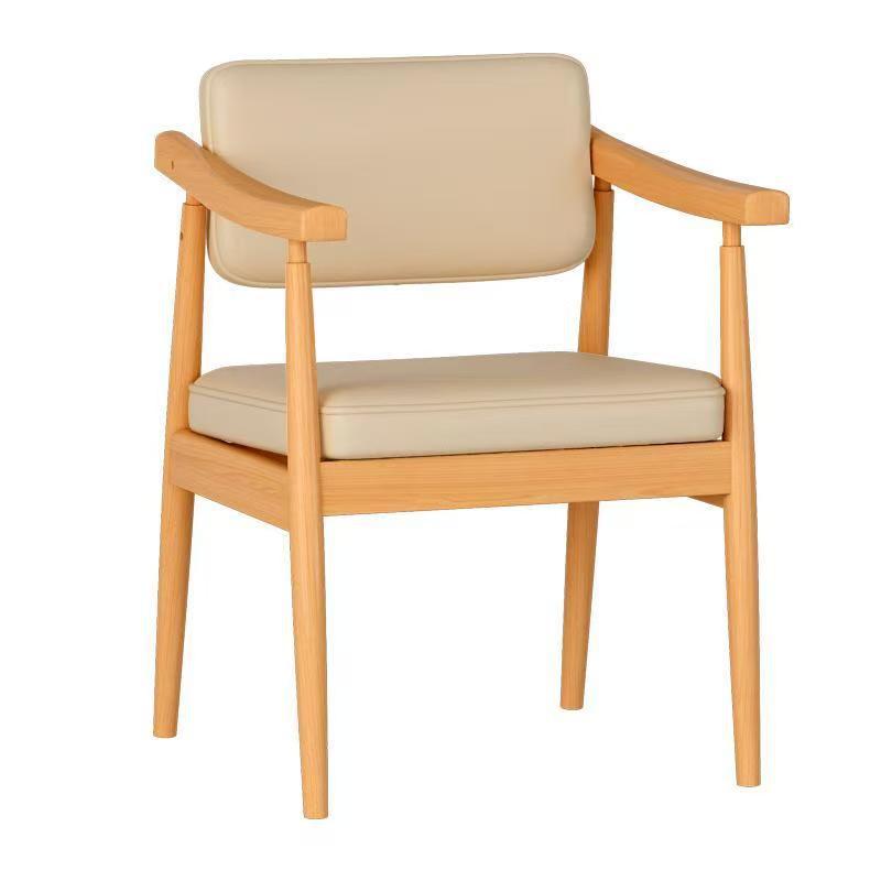 Sac souple en cuir kaki couleur bois naturel