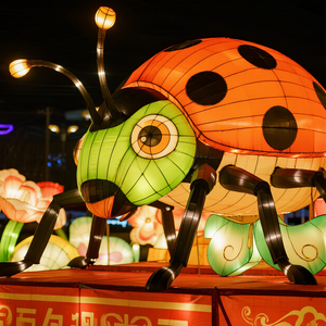 Năm mới của Trung Quốc Halloween phục sinh và giáng sinh zigong <span class=keywords><strong>Ladybug</strong></span> lụa đèn lồng cho các dịp lễ hội - Product Image 4