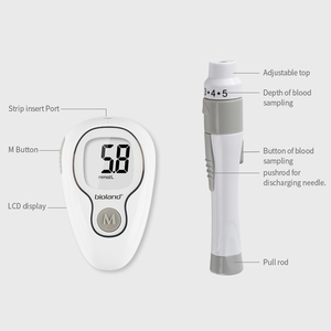 Sugar Strips <strong>Test</strong> Diabetic Household Monitor <strong>Plus</strong> 50 Strips Needles Lancets Continuous Glucose Monitoring - Product Image 3