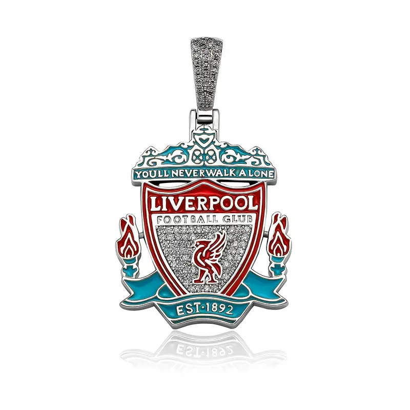 Kalung Kustom Dukungan Penggemar Lencana Klub Sepak Bola Liverpool Mode