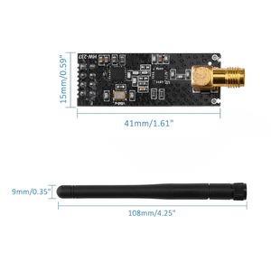 NRF24L01 PA LNAワイヤレストランシーバーRFトランシーバーモジュール2.4G1100mアンテナ付き、Raspberry Pi Arduin0 KY67に適しています - Product Image 2