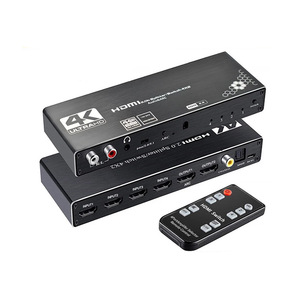 Alicates de bruja 4K 4x2 Hplipliplipli4 Input 2 ututput witwitcher con ARC C R/L 3,5mm UX oaxial Stractor tractor udio xtractor