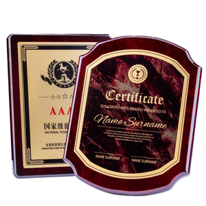 Noble Manufacturers Piano Lacquer Medals Trophy Cut Wood and Metal Plate Trophy <strong>Award</strong> Plaques Trophy - Product Image 1