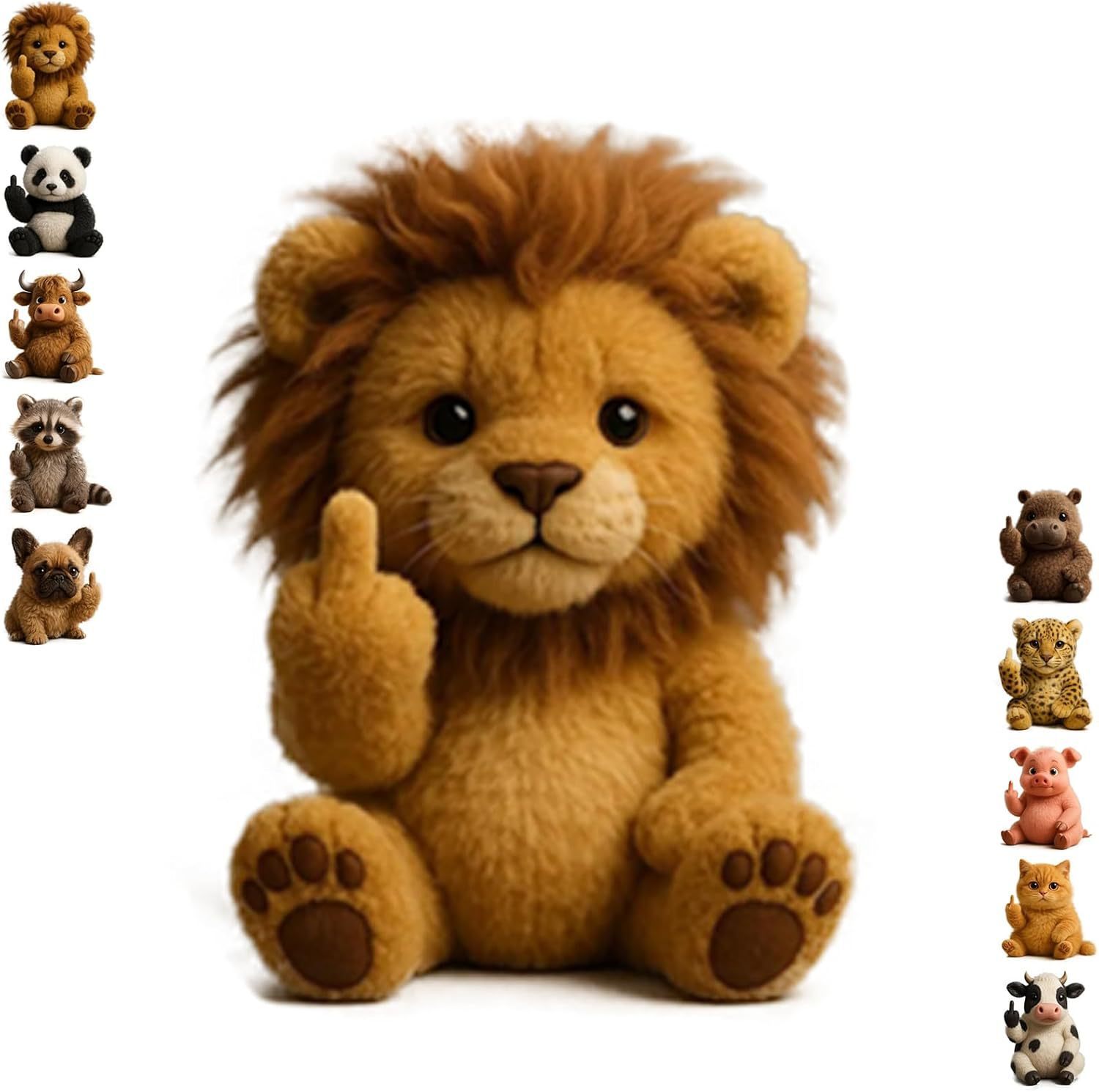 Middle-finger lion