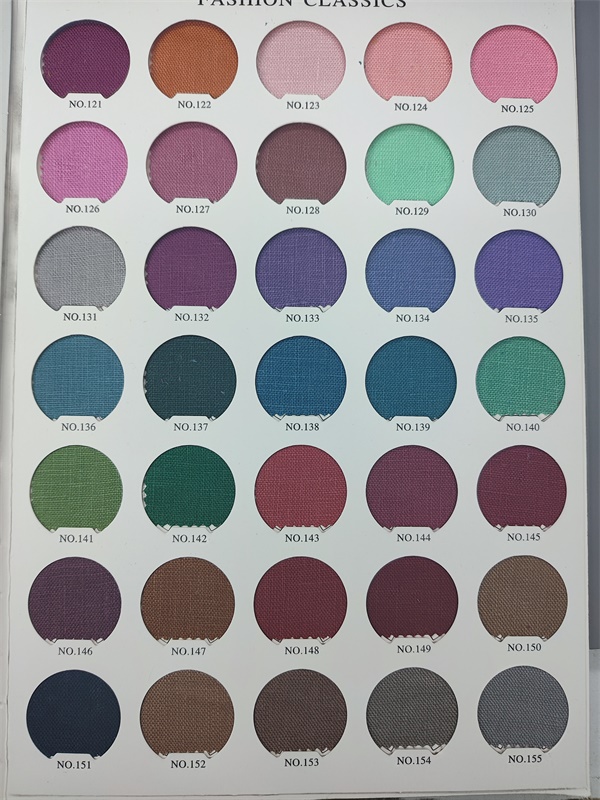 Linen color card