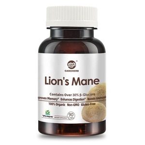 ODM doğal organik aslan Mane mantar kapsülleri Hericium Erinaceus vejetaryen ISO onaylı bitkisel özü takviyesi - Product Image 6